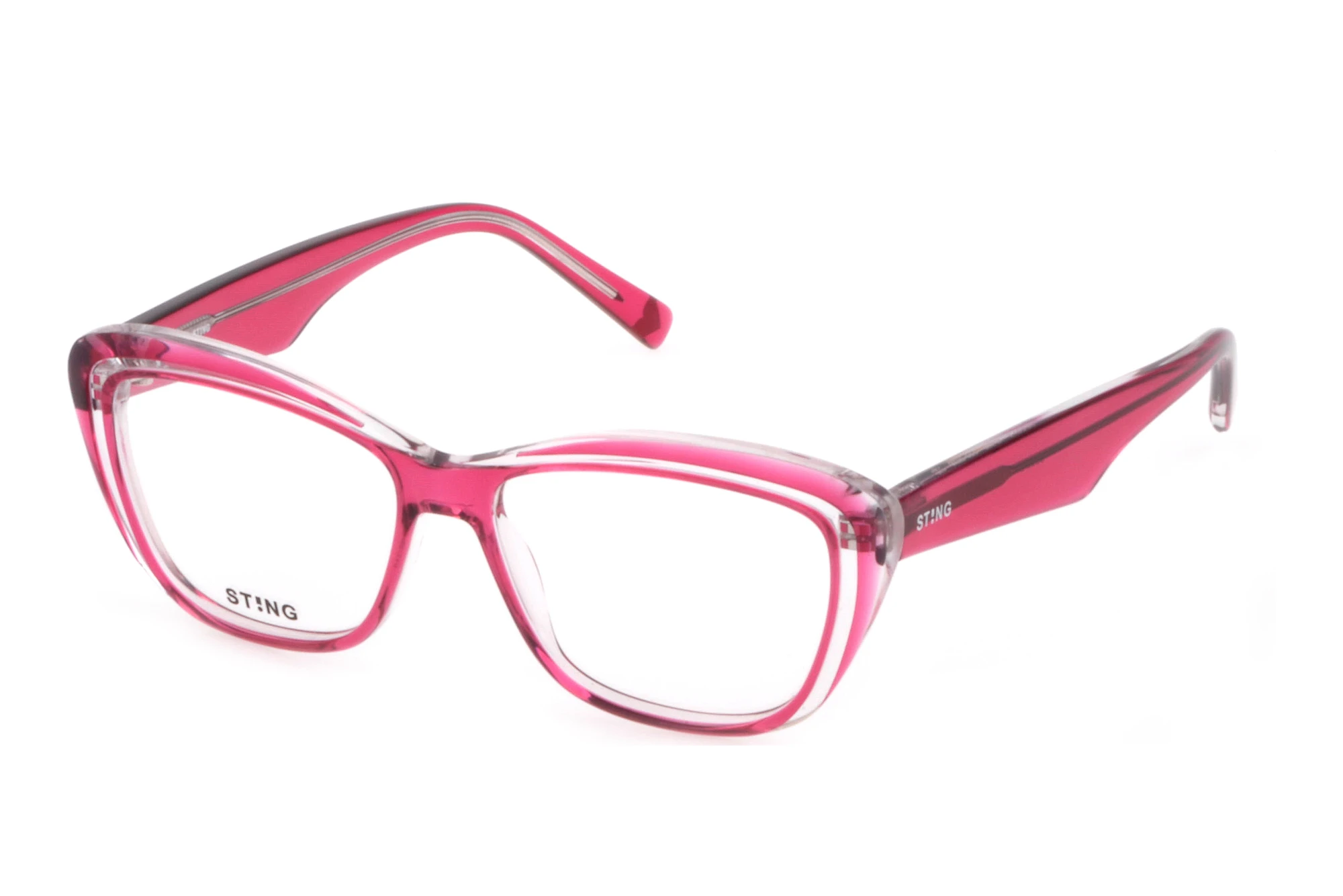 Sting   VSJ697 07N4 SHINY PINK TOP+CRYSTAL
